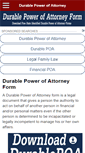 Mobile Screenshot of durablepowerofattorneyform.com